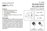 IRLU3915PBF HEXFET® Power MOSFET 55V ОДИН N-канальный HEXFET Power MOSFET в пакете I-PAK